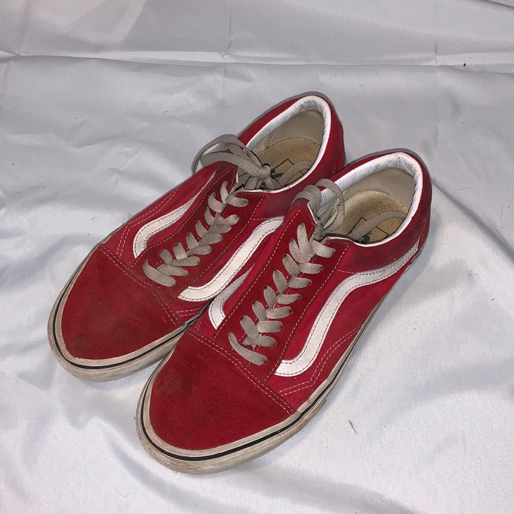Red vans size 9